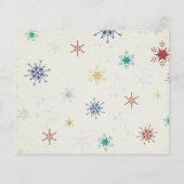 バジェットカラフルファラフォトホリデーカード (裏面)