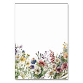 バジェットカラフルワイルドフラワーフローラ水彩 テーブルナンバー (裏面)