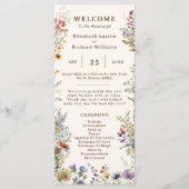 バジェットカラフルワイルドフラワーフローラ水彩 プログラム (正面)