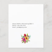 バジェットカラフル熱帯卒業党 チラシ (裏面)