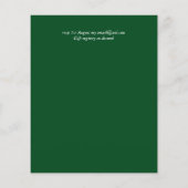 バジェットカラライリシックみすぼらしい結婚式の招待 (裏面)