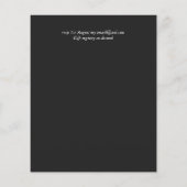 バジェットカラライリシックみすぼらしい結婚式の招待 (裏面)