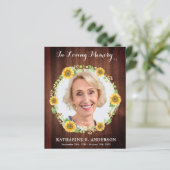 バジェットカントリー葬儀悔やみや弔慰サンキューカード (スタンド正面)