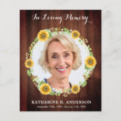 バジェットカントリー葬儀悔やみや弔慰サンキューカード (正面)