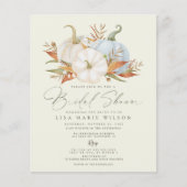 バジェットカンプキンス秋ブライダルシャワー招待 (正面)