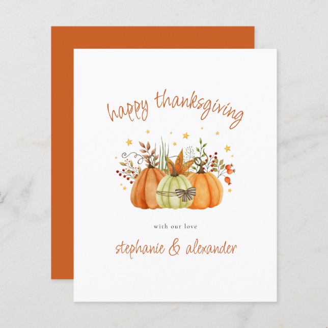 バジェットカンプキンズテラコッタハッピー感謝祭 (正面/裏面)