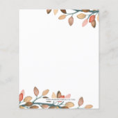 バジェットカンプキンブライダルシャワー招待状 (裏面)