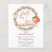 バジェットカンプキンブライダルシャワー招待状 (正面)