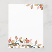 バジェットカンプキンブライダルシャワー招待状 (裏面)