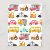 バジェットカー通りキッズトランスポート誕生日 チラシ (裏面)