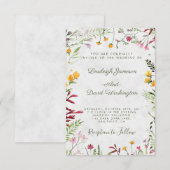 バジェットガーデンフローラ結婚式招待状 招待状 (正面/裏面)