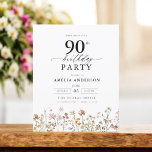 バジェットガーデンフローラ90th誕生日招待状 チラシ<br><div class="desc">庭祝フローラ書道90歳の誕生日の招待とスタイルで、マイルストーンのイベントに最適。フローラ鮮やかデザインと書エレガント道を取り揃え、お客様のお祝いにお洒落より洗練されたトーンを設定。緑豊かな庭園のテーマは、自然美しいと優雅なタイポグラフィを融合し、時代を超越した魅力的な外観を作り出す。屋外や庭をテーマにした集まりに最適で、この特別な機会の喜びを美しく捉え、90歳の誕生日の祭りに参加するゲストを楽しませる。</div>
