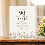 バジェットガーデンフローラ90th誕生日招待状 チラシ<br><div class="desc">庭祝フローラ書道90歳の誕生日の招待とスタイルで、マイルストーンのイベントに最適。フローラ鮮やかデザインと書エレガント道を取り揃え、お客様のお祝いにお洒落より洗練されたトーンを設定。緑豊かな庭園のテーマは、自然美しいと優雅なタイポグラフィを融合し、時代を超越した魅力的な外観を作り出す。屋外や庭をテーマにした集まりに最適で、この特別な機会の喜びを美しく捉え、90歳の誕生日の祭りに参加するゲストを楽しませる。</div>