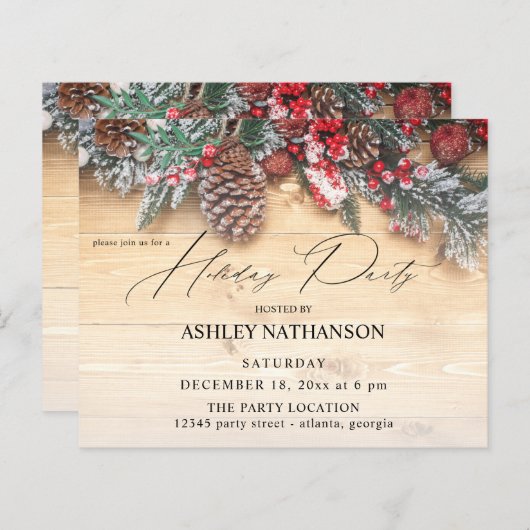 バジェットガーランド&ベリーズ素朴ホリデーパーティー (正面/裏面)