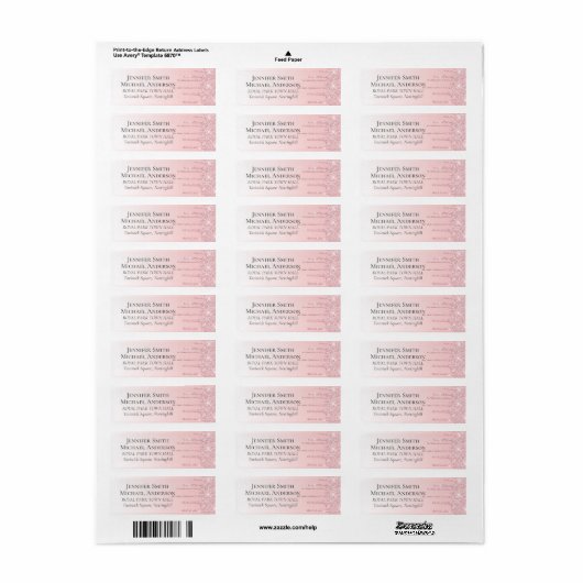 バジェットガーリーかわいらし結婚ズのドリップグリッターピンク ラベル (フルシート)