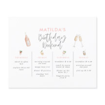 バジェットガーリーエレガント誕生日の週末の日程