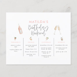 バジェットガーリーエレガント誕生日の週末の日程