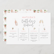 バジェットガーリーエレガント誕生日の週末の日程