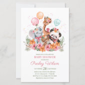 バジェットガールサファリ動物ベビーシャワー (正面)