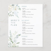 バジェットガールズ旅程バチェロレッテ招待状 (裏面)