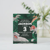 バジェットキッズディノトレックス恐竜誕生日招待状 (スタンド正面)