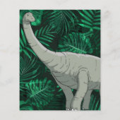 バジェットキッズディノトレックス恐竜誕生日招待状 (裏面)