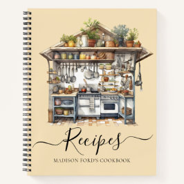 バジェットキッチン器具食品食器用品レシピ ノートブック