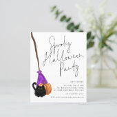 バジェットキャットブロムスティック不気味ハロウィン招待状 (スタンド正面)