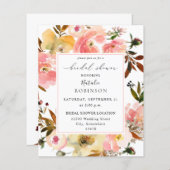 バジェットキャンディピンク&イエローフローラブライダルシャワー (正面/裏面)