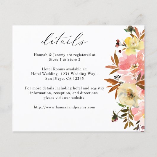 バジェットキャンディピンク&イエローフローラ詳細 チラシ (正面)