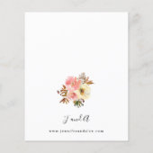 バジェットキャンディピンク&イエロー結婚フローラ チラシ (裏面)