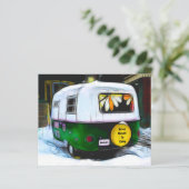 バジェットキャンパーレトロ退職したヴィンテージ移動 (スタンド正面)