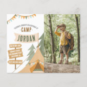 バジェットキャンピングアウトドアボーイフォトバースデーパーティー (正面)