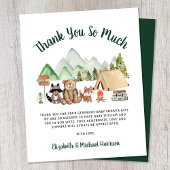 バジェットキャンピングウッドランドベビーシャワーありがとう