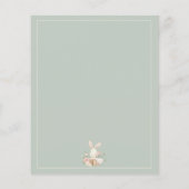 バジェットキュートバニー1stファースト誕生日招待状 チラシ (裏面)