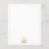 バジェットキュートバニー1stファースト誕生日招待状 チラシ (裏面)