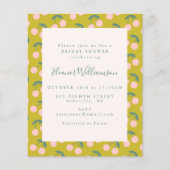 バジェットキュートピンクグリーンさくらんぼフルーツブライダルシャワー (正面)