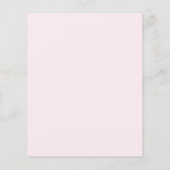 バジェットキュートフラミンゴピンクガーリー招待状 (裏面)