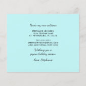 バジェットキュートペンギンビーチホリデームービングカード (裏面)