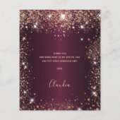 バジェットキンセアニェラブルゴーニュバラ感謝してい金ゴールドユー (裏面)