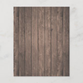 バジェットキンセアニェラ素朴ウッド金ゴールドレッド招待状 チラシ (裏面)