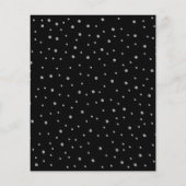 バジェットキンセアニェラ – ブラックシルバーレッド招待状 チラシ (裏面)