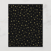 バジェットキンセアニェラ – ブラック金ゴールド王室のブルー招待状 チラシ (裏面)