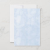 バジェットギンガムフローラヴィンテージベビーシャワー 招待状 (裏面)