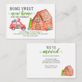 バジェットギンガーブレッドハウスカーモーティングホリデームービング ノートカード (正面/裏面)