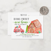 バジェットギンガーブレッドハウスカーモーティングホリデームービング ノートカード (正面/裏面インサイチュ)