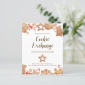 バジェットクッキー交換ホリデーパーティー招待状 (スタンド正面)