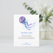 バジェットクラゲベビーシャワーサンキューカード (スタンド正面)