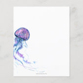 バジェットクラゲベビーシャワーサンキューカード (裏面)