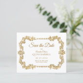 バジェットクラシックアイボリーホワイト金ゴールドフレームキンセアニェラ (スタンド正面)